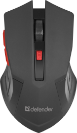 Defender Беспроводная оптическая мышь Accura MM-275 красный,6 кнопок, 800-1600 dpi