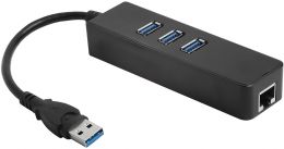 USB 3.0 Разветвитель Greenconnect на 3 порта + 10/100Mbps Ethernet Network GCR-AP04