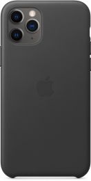 Чехол Apple iPhone 11 Pro Leather Case - Black (MWYE2ZM/A)