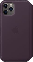 Чехол Apple iPhone 11 Pro Leather Folio - Aubergine (MX072ZM/A)