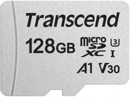 Карта памяти  Transcend 128GB microSDXC Class 10 UHS-I U1 R95, W45MB/ s without SD adapter (TS128GUSD300S)