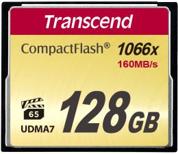 Карта памяти  Transcend 128GB CompactFlash 1000x (TS128GCF1000)