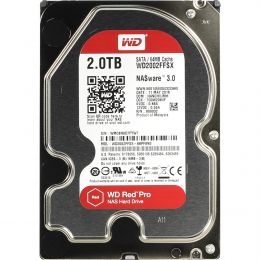 Жесткий диск SATA3 2Tb Red Pro for NAS 7200 64Mb 1 year ocs (WD2002FFSX)