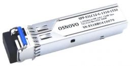 SFP Модуль OSNOVO SFP-S1LC12-G-1310-1550 (LC, 1,25 Гбит/c, до 3км, Tx:1310/Rx:1550, DDM)
