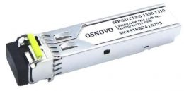 SFP Модуль OSNOVO SFP-S1LC12-G-1550-1310 (LC, 1,25 Гбит/c, до 3км, Tx:1550/Rx:1310, DDM)