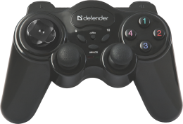 Defender Беспроводной геймпад Game Master Wireless USB, радио, 12 кнопок, 2 стика