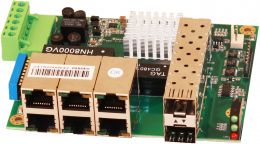 Коммутатор  OSNOVO бескорпусной неуправляемый промышленный коммутатор на 8 портов, 6 *10/ 100Base-T, 2 *SFP 1000Base-X, бп опционально (SW-50602/I-P)