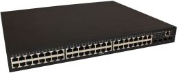 Управляемый L2 PoE коммутатор OSNOVO SW-84804/L(800W) Gigabit Ethernet на 48 RJ45 PoE + 4*GE SFP, до 30W на порт, суммарно до 800W