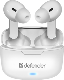 Defender Беспроводная гарнитура Twins 903 белый,TWS, Bluetooth