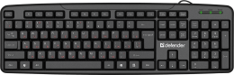 Defender проводная клавиатура Astra HB-588 RU,черный,полноразмерная (45588)