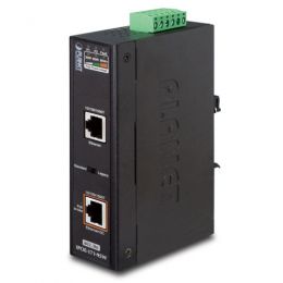 PoE инжектор PLANET IPOE-171-95W (IP30, Industrial Single-Port 10/100/1000Mbps 802.3bt PoE++ Injector (95 Watts, PoH, Legacy mode support, PoE Usage LED, -40 to 75 C, 12V~48V DC power boost))