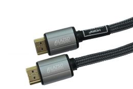 LAZSO Кабель для передачи сигналов HDMI 2.0, максимальное разрешение 4Кх2К, 60Hz (4:4:4) (WH-111(0.5m)-B)