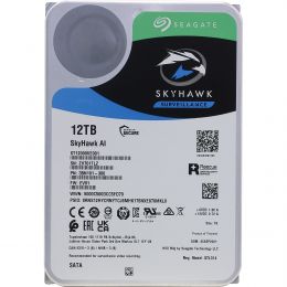 Жесткий диск  HDD Seagate SkyHawk AI SATA 12Tb 7200 6Gb/ s 256Mb 1 year ocs (ST12000VE001)