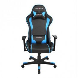 Компьютерное кресло DXRacer Formula OH/FE08/NB up to 100kg/180cm, top gun, 1D armrest, leatherette, recline 170, 2' wheels, black blue