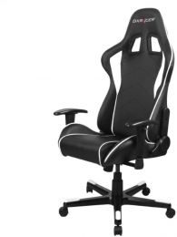Компьютерное кресло DXRacer Formula OH/FE08/NW up to 100kg/180cm, top gun, 1D armrest, leatherette, recline 170, 2' wheels, black white