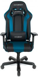 Компьютерное кресло DXRacer King OH/K99/NB up to 150kg/190cm, multiblock, 4D armrest, leatherette, recline 170, 3' wheels, black blue