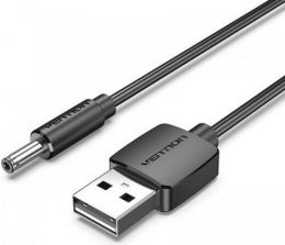 Кабель Vention USB AM/DC-jack 3.5мм M - 1м чёрный (CEXBF)