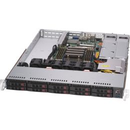 Платформа для сервера Supermicro AS-1114S-WTRT (H12SSW-NT, CSV-116TS-R504WBP) (1U, single AMD, 8 DIMM, 10 HS 2.5" SATA3, optional 2 U.2 NVMe (PCI-E 3.0), 2x10GBase, 1+1 500W (AS -1114S-WTRT)