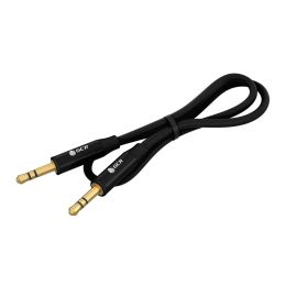 GCR кабель 0.5m аудио jack 3.5mm/jack 3.5mm черный, GOLD, AL case черный, M/M, GCR-54759
