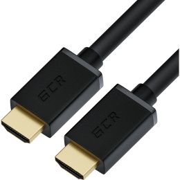 GCR кабель 0.3m HDMI версия 1.4, черный, OD7.3mm, 30/30 AWG, позолоченные контакты, Ethernet 10.2 гбит/с, 3D, 4K, GCR-HM410-0.3m, экран